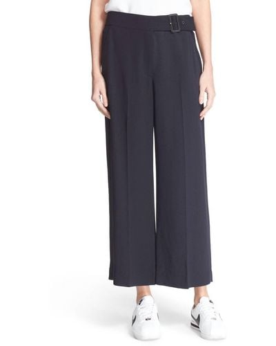 A.L.C. Emily Gaucho Mid-rise Belted Pants - Blue
