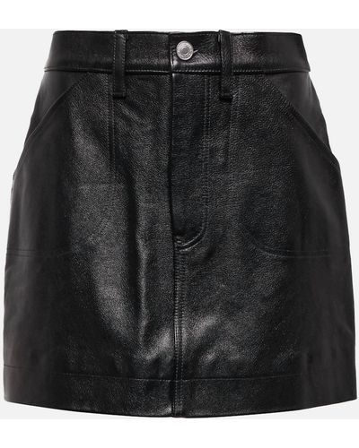 RE/DONE 70s Pocket Mini Skirt - Black