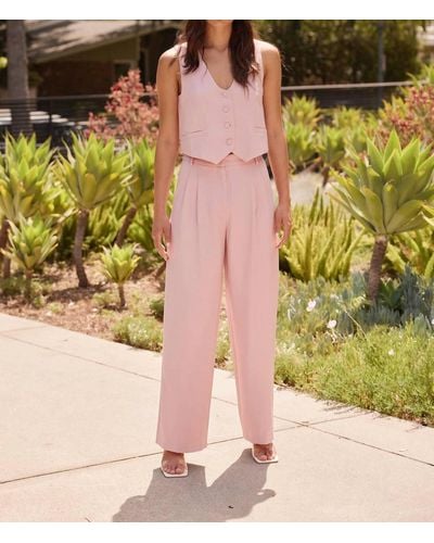 Lucy Paris Hailey Pant - Pink