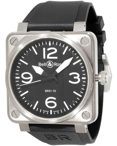 Bell & Ross Aviation Br01-92 Watch In Stainless Steel - Gray