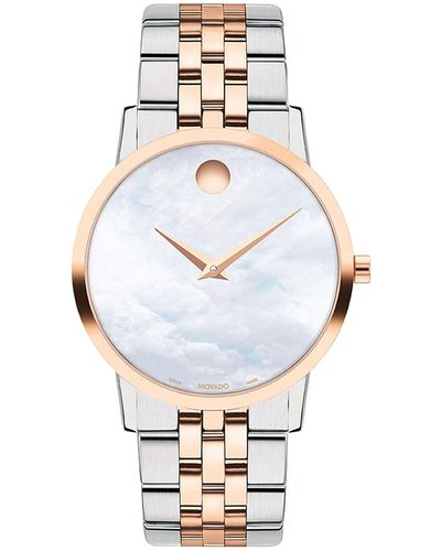 Movado Museum Mother Of Pearl Dial Watch - Metallic