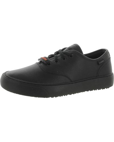 Lugz Lear Leather Slip Resistant Work And Safety Shoes - Black