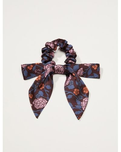 Lucky Brand Vintage Floral Bow Scrunchie - Purple