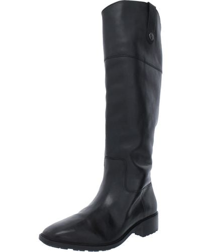 Sam Edelman Drina Ath Leather Athletic Fit Knee-high Boots - Black