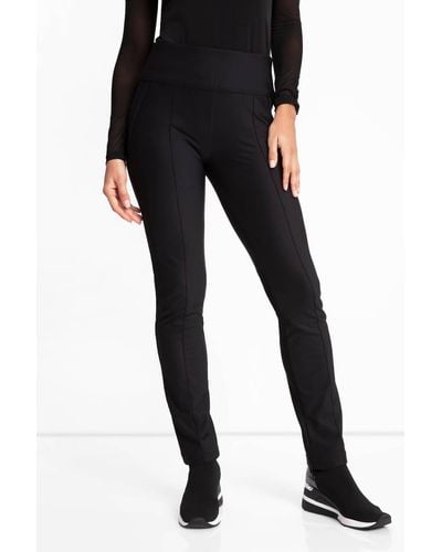 Anatomie Sonia Cozy Fleece-lined High Rise Pant In Black