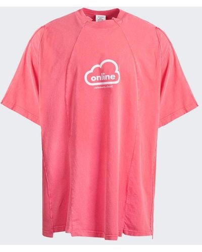 Vetements Online Cut-up T-shirt - Pink