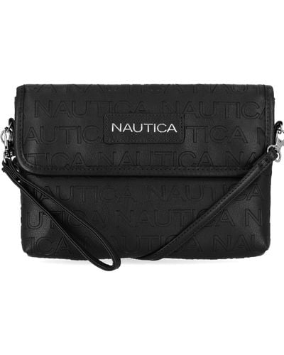 Nautica Mini Wristlet Crossbody Bag - Black