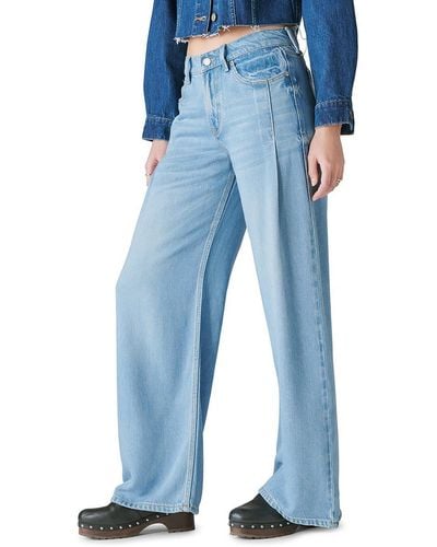 Lucky Brand Palazzo Light Wash Wide Leg Jeans - Blue
