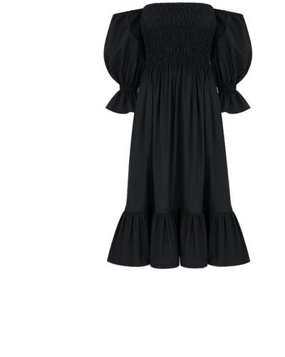 Monica Nera Isabel Midi Dress - Black