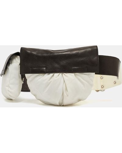 Prada Sport Nylon And Leather Belt Bag - Black