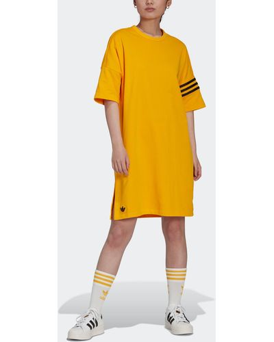 adidas Adicolor Neuclassics Tee Dress - Yellow