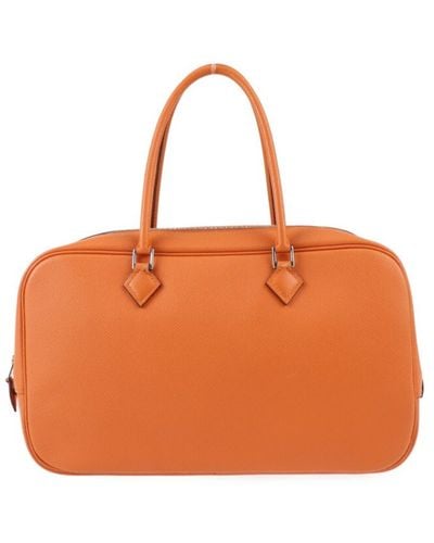 Hermès Plume Leather Handbag (pre-owned) - Orange