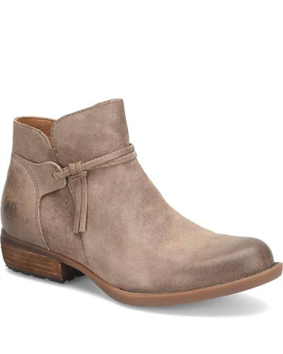 Born Kimmie Bootie In Taupe Distressed - Brown