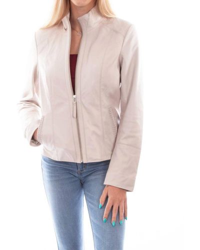 Scully Lamb Leather Jacket - Natural