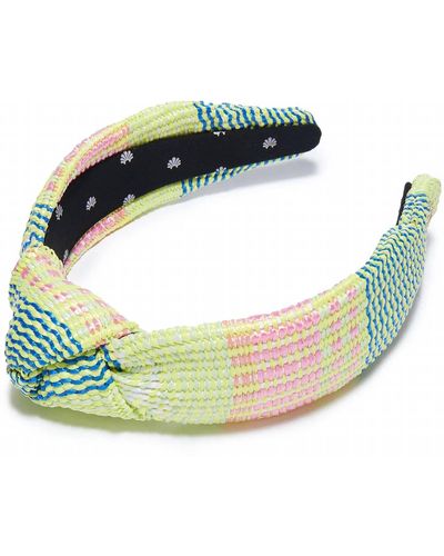 Lele Sadoughi Raffia Knotted Headband - Green
