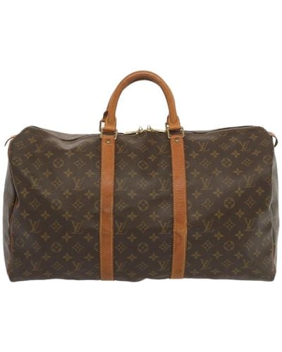 Louis Vuitton Keepall 55 Canvas Travel Bag (pre-owned) - Brown