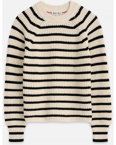 Alex Mill Amalie Stripe Pullover Sweater - White