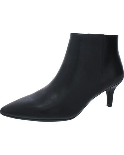 Aerosoles Edith Faux Leather Ankle Booties - Black