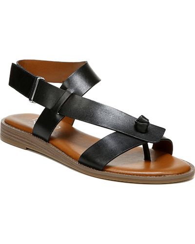 Franco Sarto Glennie Leather Thong Slingback Sandals - Multicolor