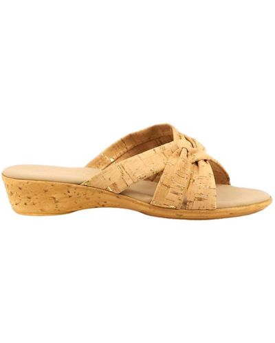 Onex Sail Sandals In Cork - Brown