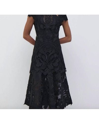 Jonathan Simkhai Laura Guipure Lace Midi-dress - Black