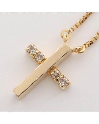 Ete Cloth Necklace K18yg Diamond Yellow Gold - Metallic