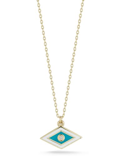 Ember Fine Jewelry & Diamond Evil Eye Necklace - Blue