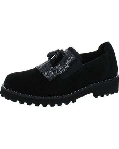 Vaneli Zoelie Faux Leather Slip On Loafers - Black