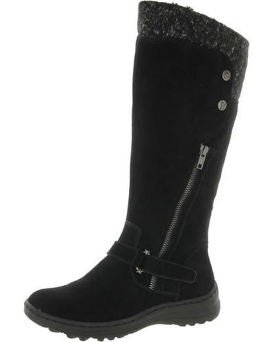 Naturalizer Annie Suede Tall Winter & Snow Boots - Black