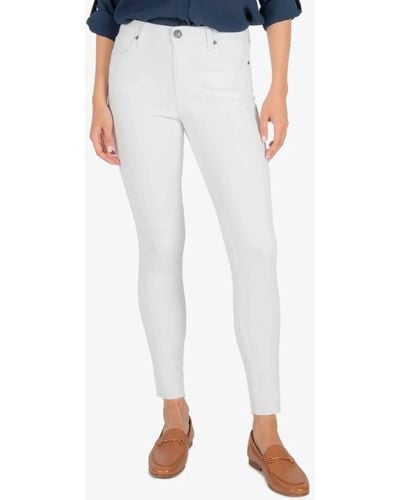 Kut From The Kloth Connie High Rise Ankle Skinny Jean - White