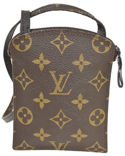 Louis Vuitton Pochette Secret Canvas Clutch Bag (pre-owned) - Brown