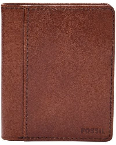 Fossil Mykel Leather Bifold - Brown