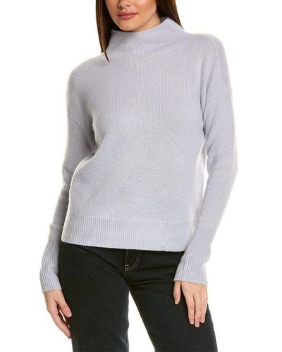 Philosophy Slouchy Funnel Neck Cashmere Sweater - Gray