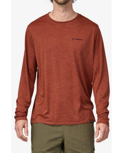Patagonia Long-sleeved Cool Daily Graphic Shirt - Red