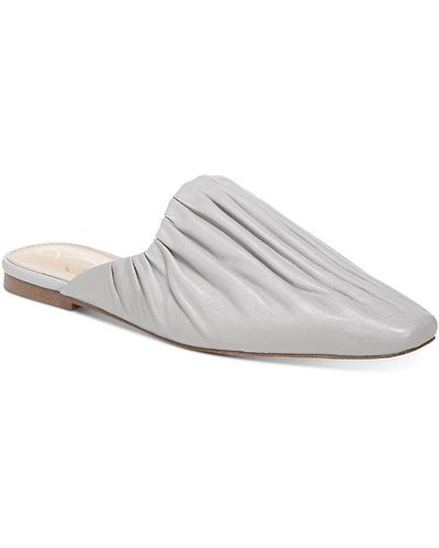 Sam Edelman Cecilia Leather Slip On Mules - White