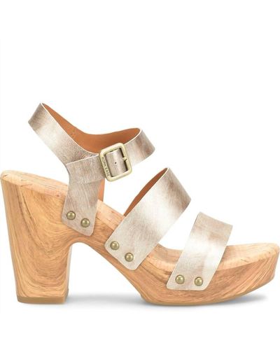 Kork-Ease Della Slingback Platform Sandal - Metallic