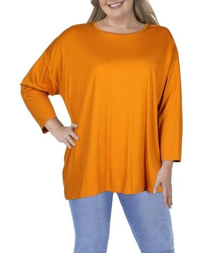 Eileen Fisher Crewneck T-shirt - Orange