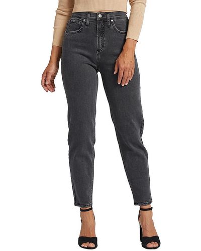 Silver Jeans Co. Highly Desirable High-rise Slim Straight Leg Jeans - Blue
