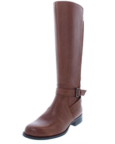 Naturalizer Jelina Leather Knee-high Riding Boots - Brown