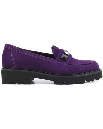 Gabor Studded Loafer - Purple