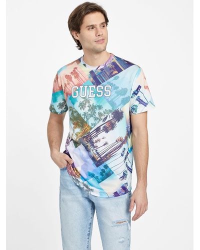 Guess Factory Venny Printed Tee - Blue