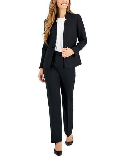 Le Suit 2pc Polyester Pant Suit - Black