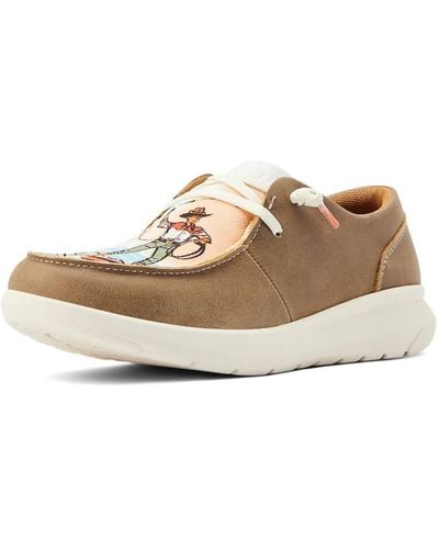 Ariat The Hilo Bomber/surfing Paniolo Print Shoe - Natural
