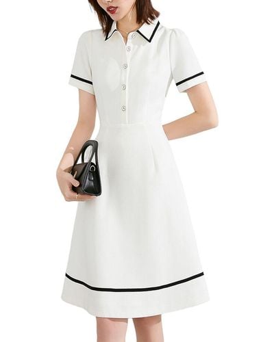 ONEBUYE Mini Dress - White