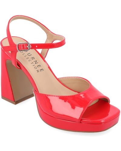 Journee Collection Collection Ziarre Sandals - Red