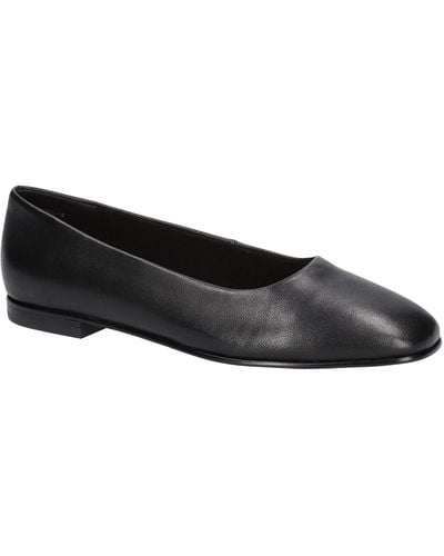 Bella Vita Kimiko Leather Slip On Loafers - Black