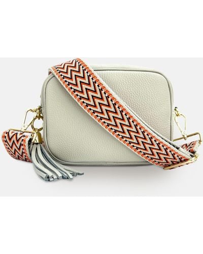 Apatchy London Leather Crossbody Bag - White