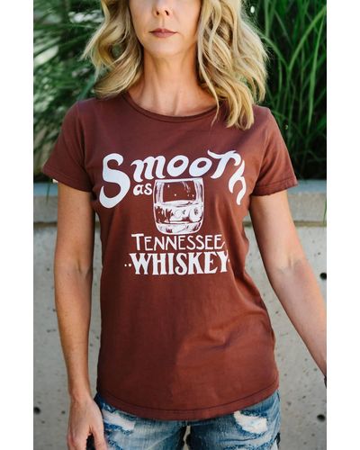 Bandit Brand Smooth As Tennessee Whiskey Graphic Tee - Brown