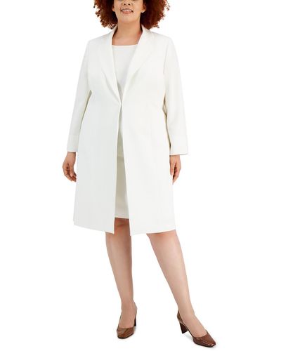 Le Suit Plus 2pc Office Dress Suit - White