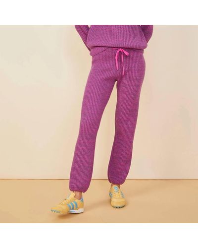 Monrow Wool/cashmere jogger - Pink